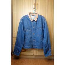 Louis Vuitton Denim Jacket Men's Size 48 Light Blue/Blue Cotton100%