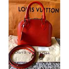 Bolso Cabás Louis Vuitton Hampstead en lona a cuadros azul celeste y cuero  natural Louis Vuitton Alma 399330, Extension-fmedShops