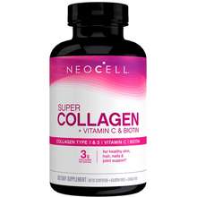 Neocell Types 1 & 3 คอลลาเจน Super Collagen Plus Vitamin C & Biotin 180  เม็ด ราคา ก.ค. 2023
